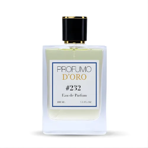 Profumo Doro #232 Eau de Parfum – 100 ml Flakon, aromatisch-zitrischer Duft mit Noten von Minze, Moschus und Lavendel